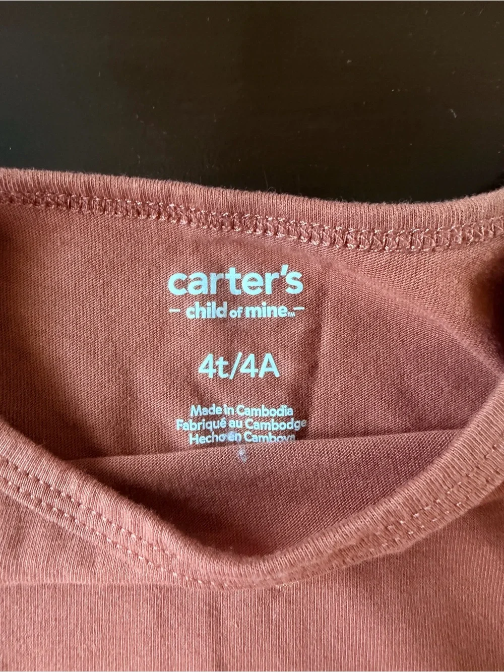Carter's Auburn Long-Sleeve Dress with Gold Dot Accents